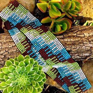 sundance gorgeous  beaded belt size medium